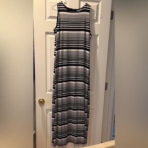 Bar III Monochrome Striped Maxi Dress